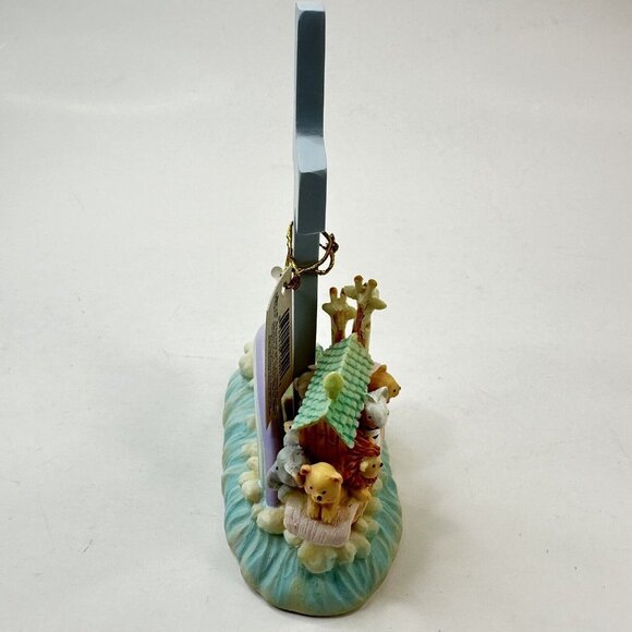 Russ Berrie Baby Notes From Noah Figurine Religious Ark Cross Animals Rainbow - Picture 6 of 9